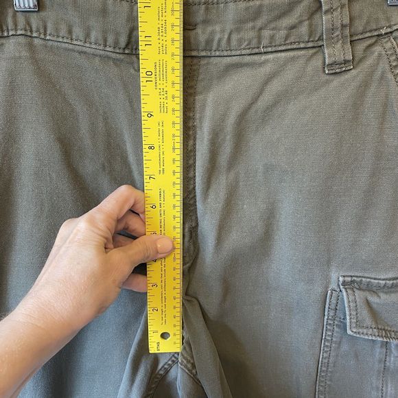 Carhartt Cargo Shorts Mens Sz 40 Relaxed Fit Rugged Cotton Sage‎ Green Button - Picture 9 of 12